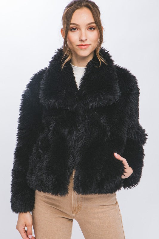 Soft and Fluffy Faux Fur Jacket