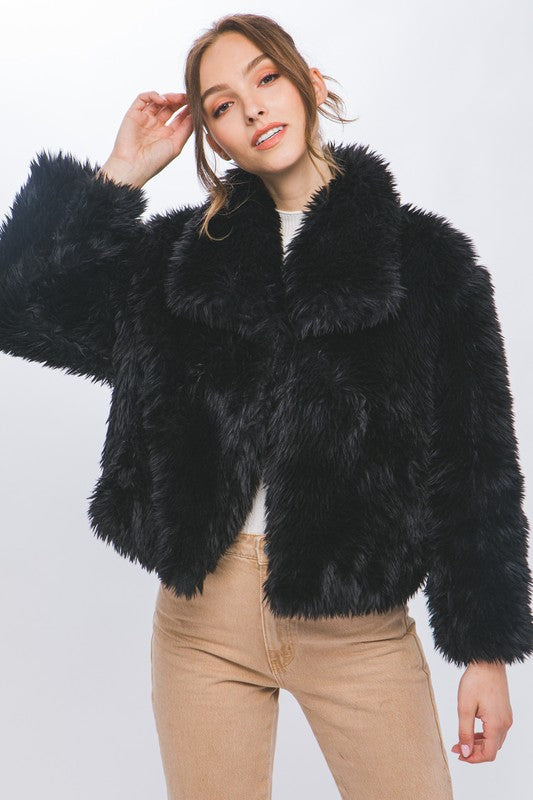 Soft and Fluffy Faux Fur Jacket