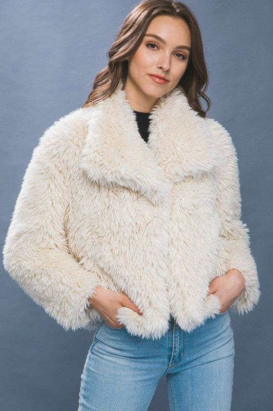 Soft and Fluffy Faux Fur Jacket