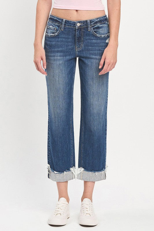 Boyfriend Cuffed Jeans