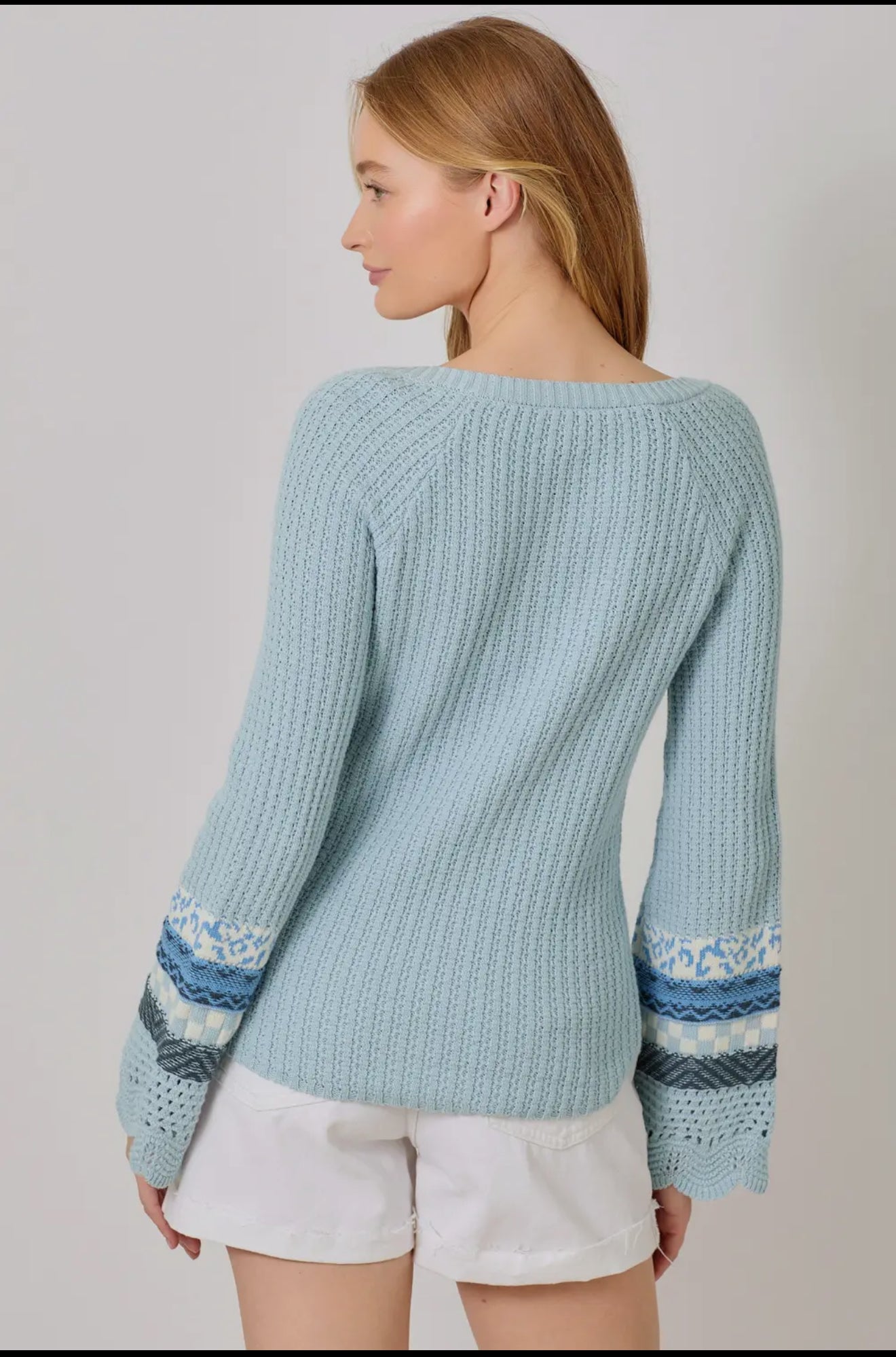 Bell Sleeve Knit Top